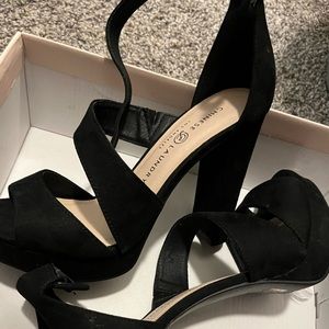 Chinese Laundry Suede black heels